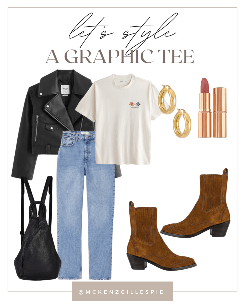 10 Simple but Stylish Ways to Style a Graphic Tee - McKenzie Gillespie