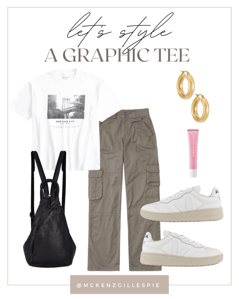 10 Simple but Stylish Ways to Style a Graphic Tee - McKenzie Gillespie