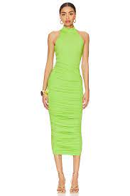Lime Halter Bodycon Dress