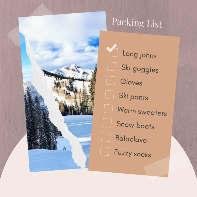 Ski Trip packing list