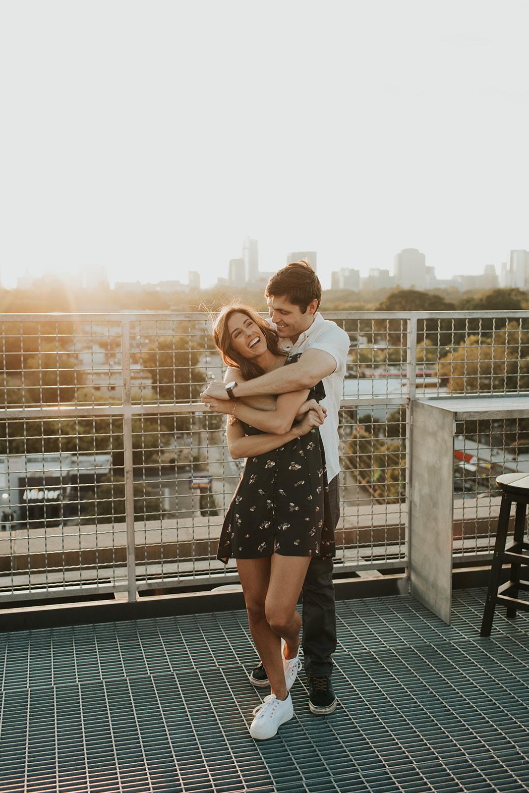 happy couple | Best Photographic Rooftops In Atlanta