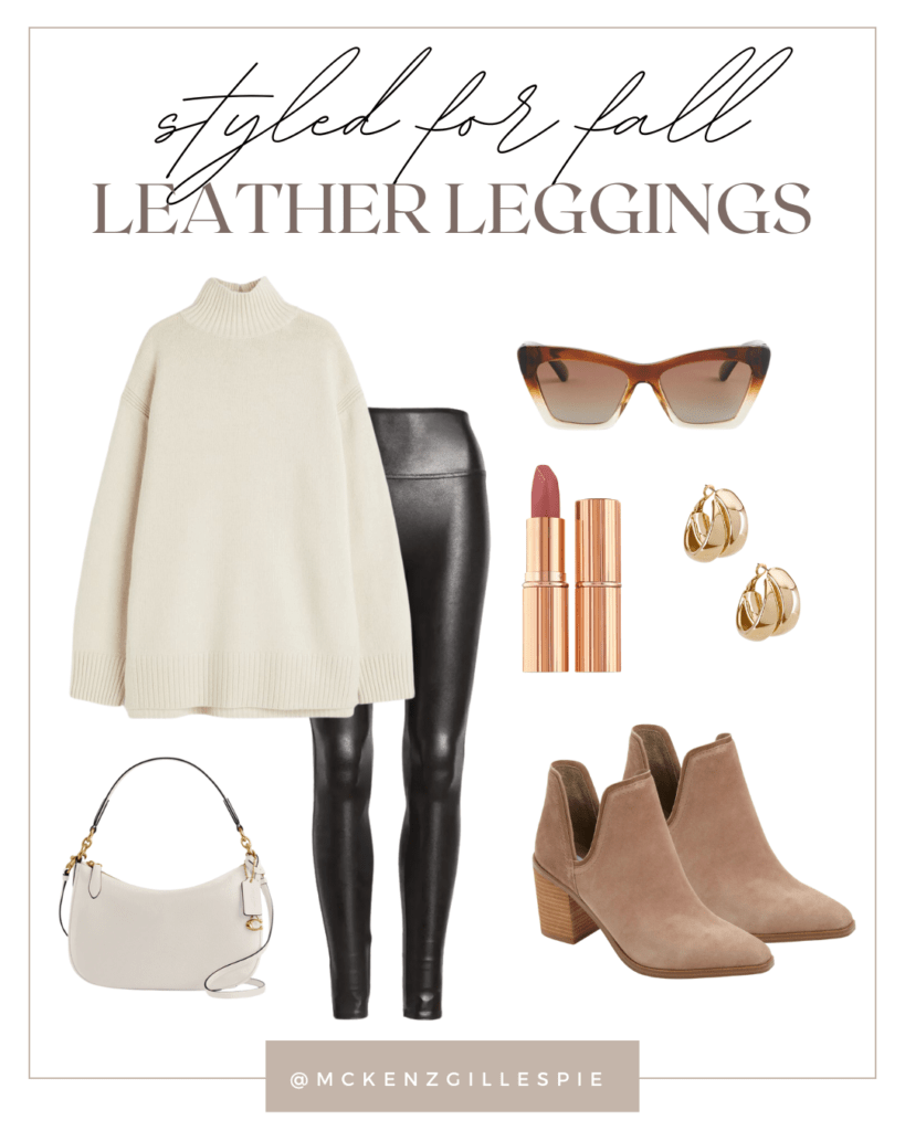 faux leather leggings fall style