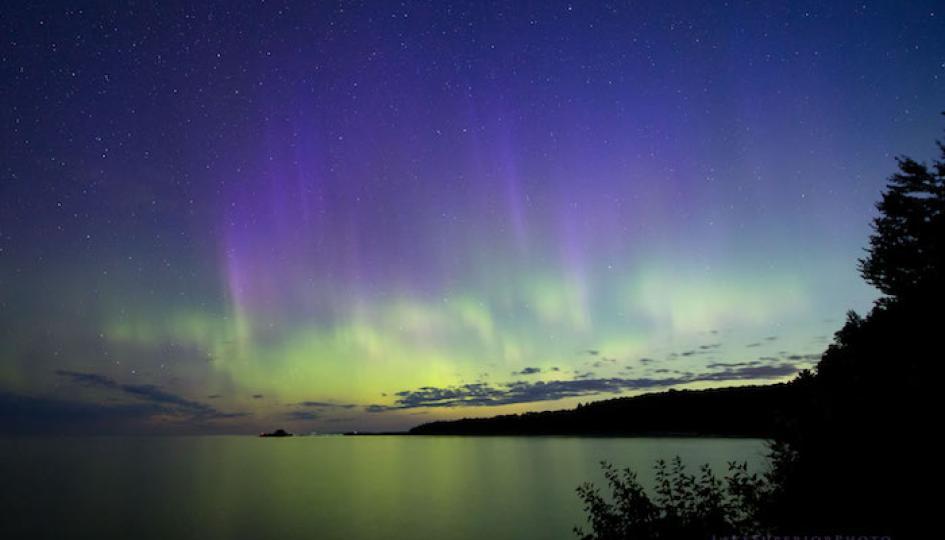 northern lights Best Places to Visit in Michigan