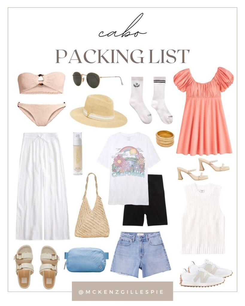 Packing List for Cabo San Lucas