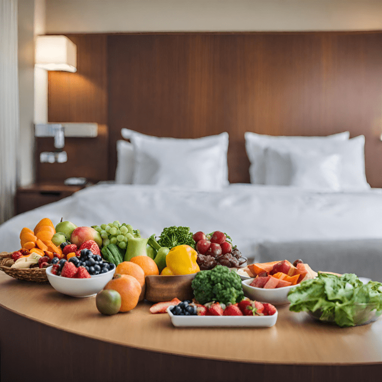 How to eat healthy while staying in a hotel